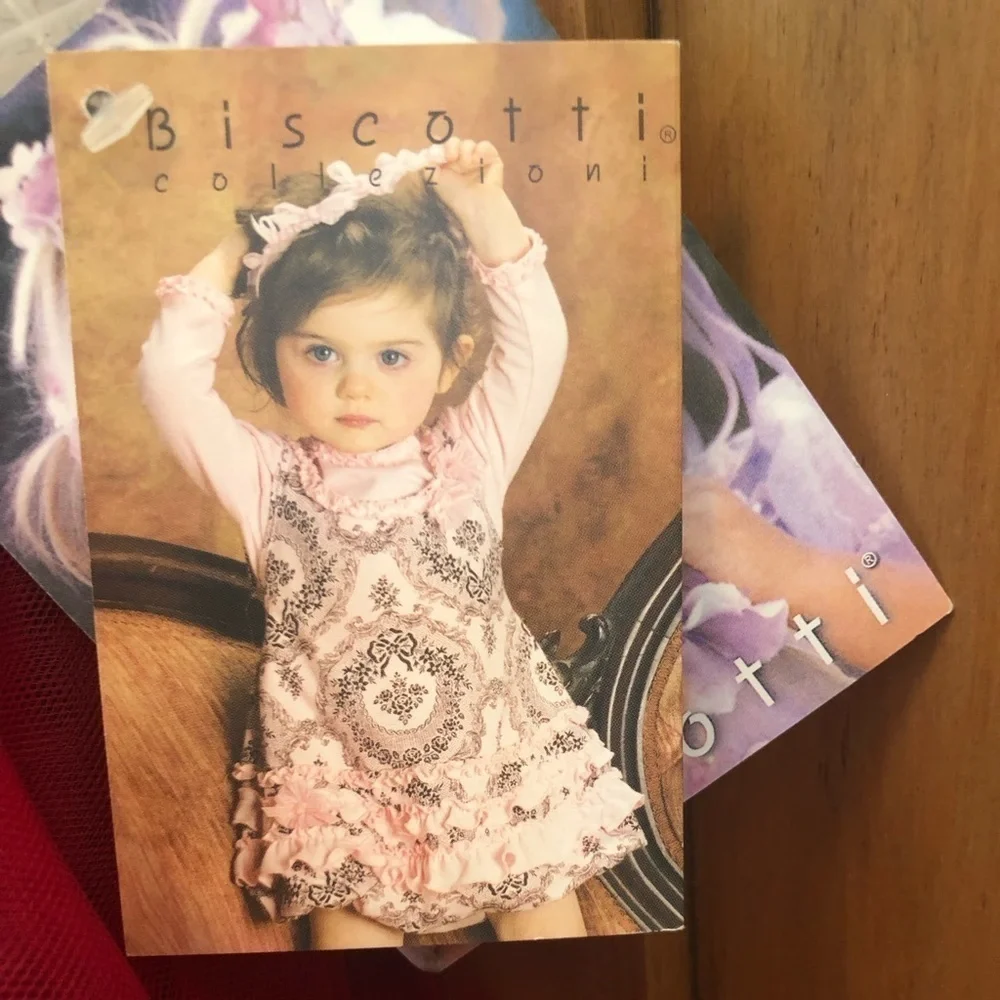 Girls Fancy Red Dress by Biscotti Colezzione  3T NWT